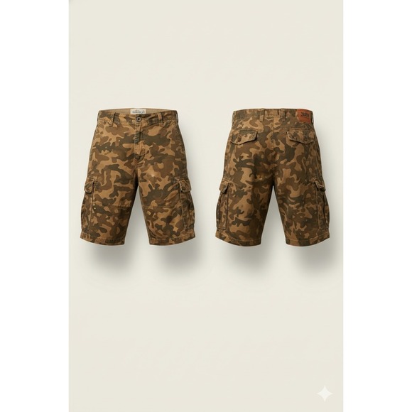 wonder wall Other - WONDERWALL Broken-In Camo Cargo Shorts Men's‎ 38 Utility Vintage Y2K Canvas